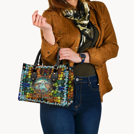 So Many In The Sea - Personalized Turtle Leather Handbag
