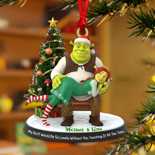 Alien Couple - Personalized Christmas Gifts For Couple Ornament