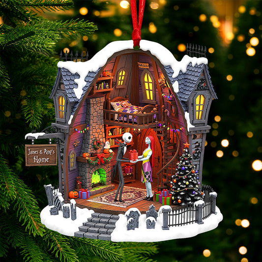 Spooky Love Christmas Ornament – Personalized Gifts For Couple