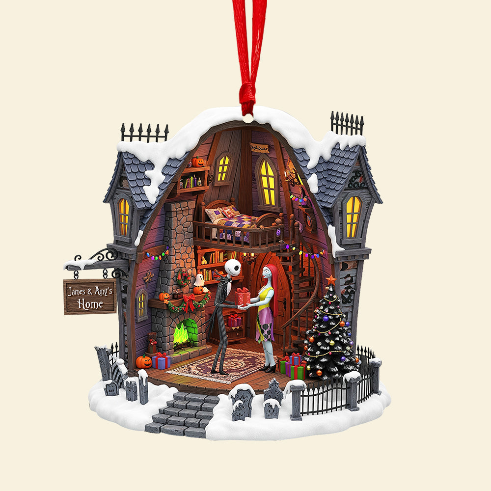 Spooky Love Christmas Ornament – Personalized Gifts For Couple