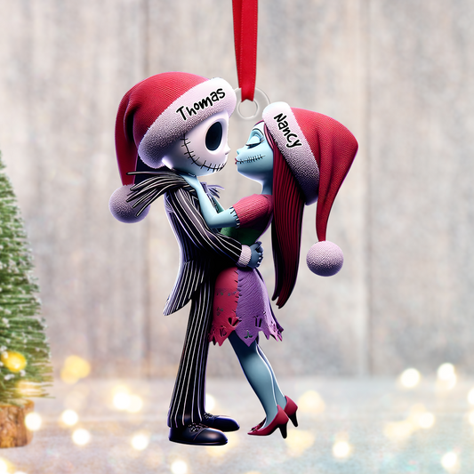 Personalized Gifts For Horror Couple Christmas Ornament