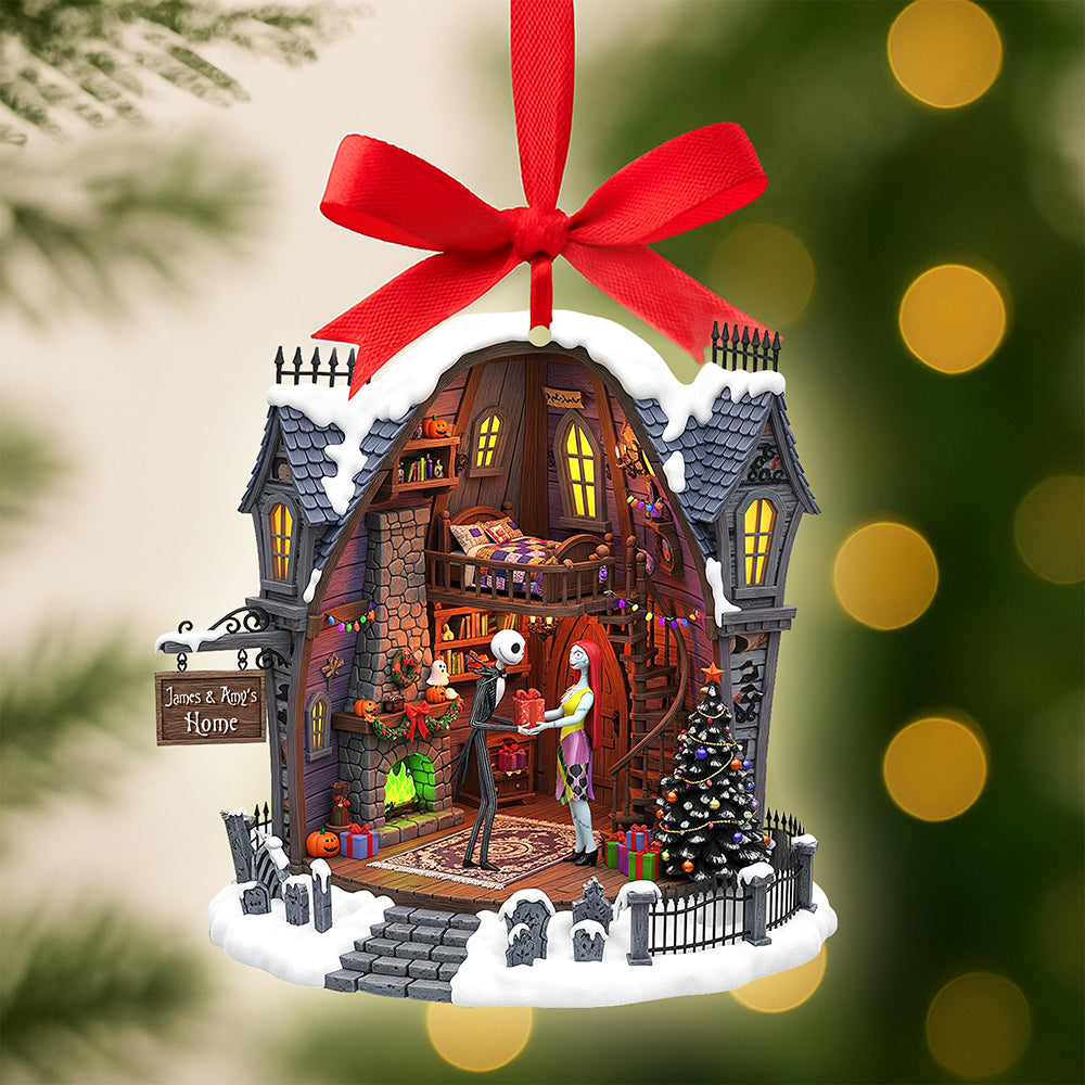 Spooky Love Christmas Ornament – Personalized Gifts For Couple