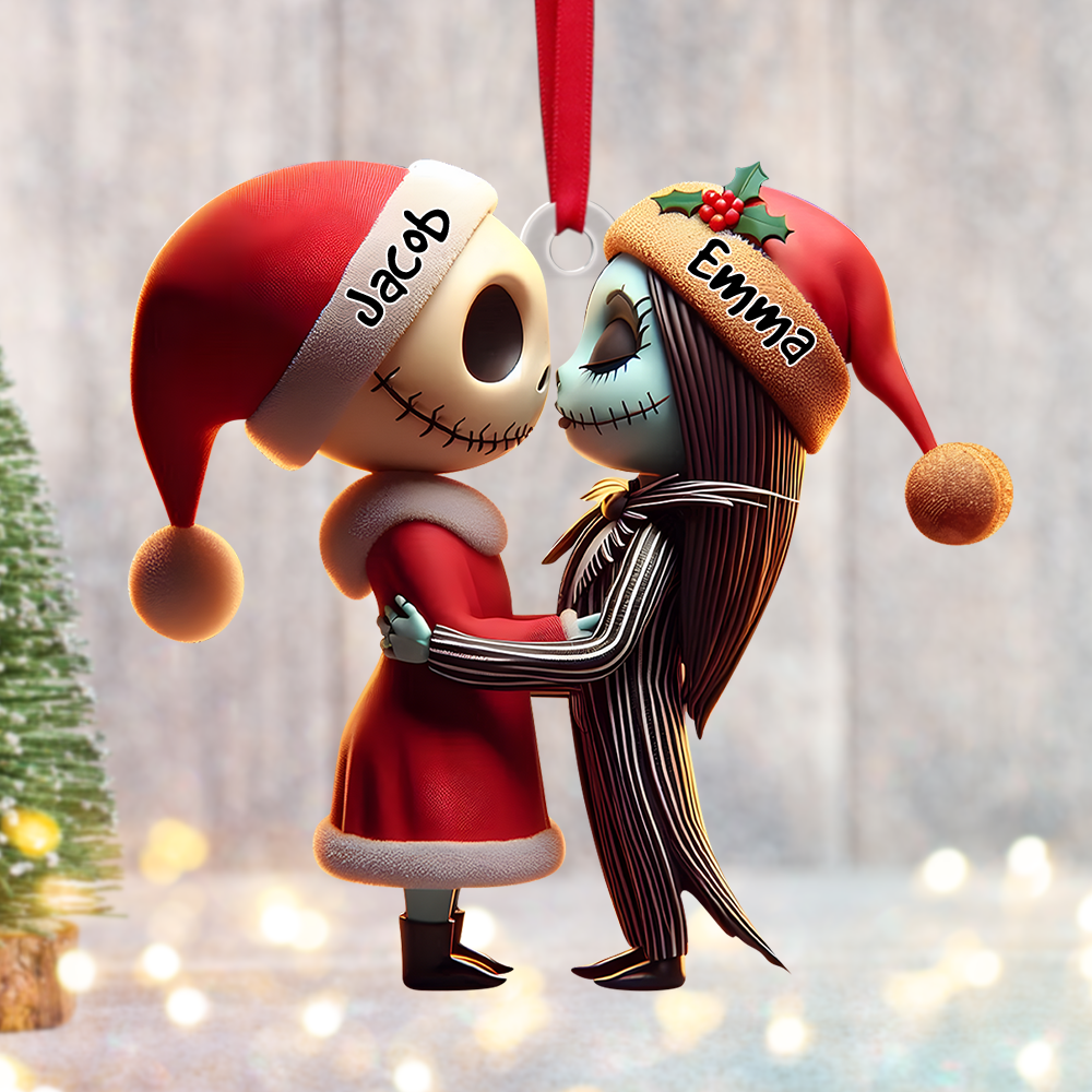 Personalized Gifts For Horror Couple Christmas Ornament