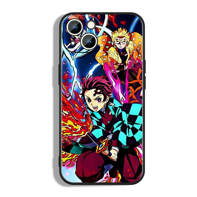 Anime Demon Blade Flame Soul Phone Case for iPhone – Protective and Stylish - Fits Most Models - Unique Printed Design