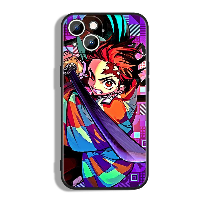 Anime Demon Blade Flame Soul Phone Case for iPhone – Protective and Stylish - Fits Most Models - Unique Printed Design