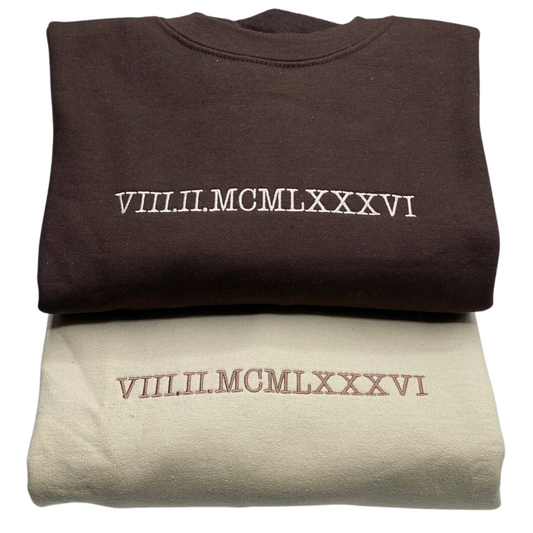 Custom Embroidered Year Sweatshirt