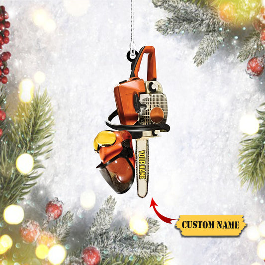 Arborist Supplies Hanging Ornament, Arborist Chainsaw Christmas Ornament, Custom Christmas Ornament, Ornament Christmas, Ornament For Gift