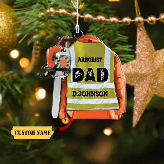 Customized Arborist Supplies Hanging Ornament, Arborist Wood Chipper Hanging Ornament, Christmas Ornament, Custom Christmas Ornament, Ornament Christmas, Ornament For Gift