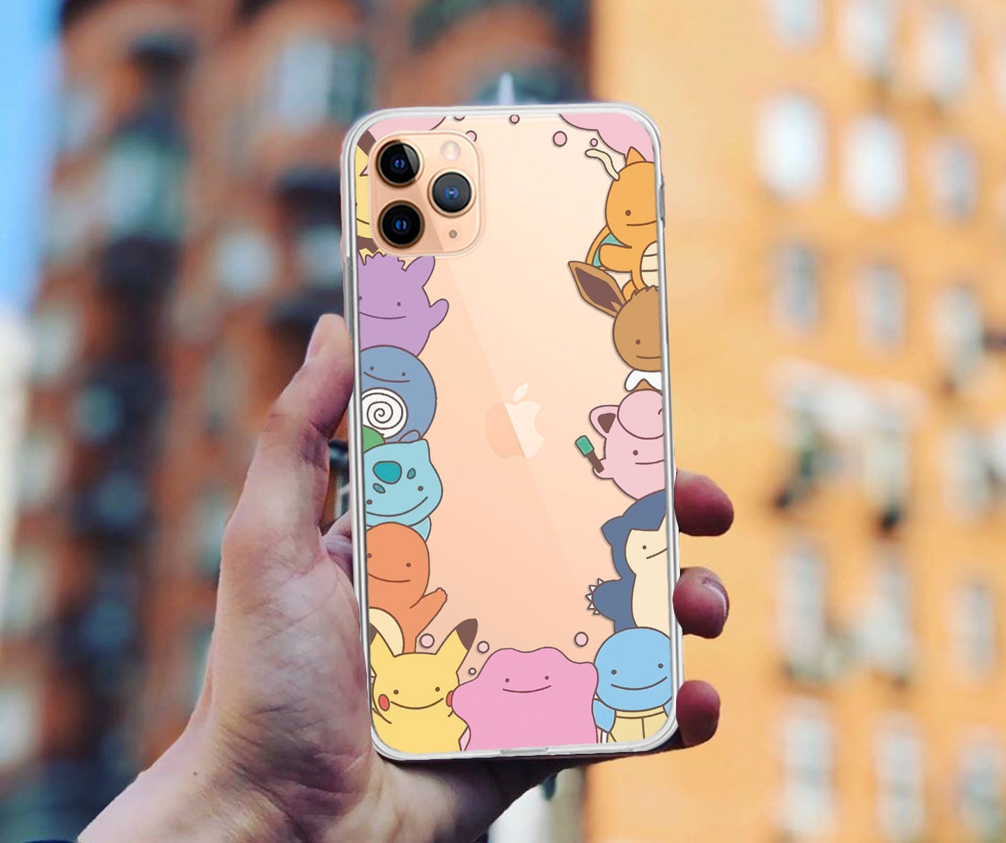 Cute Japan Monster Case, Japan Clear Protective Phone Case for iPhone