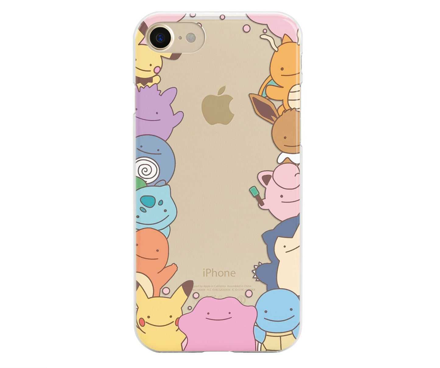 Cute Japan Monster Case, Japan Clear Protective Phone Case for iPhone