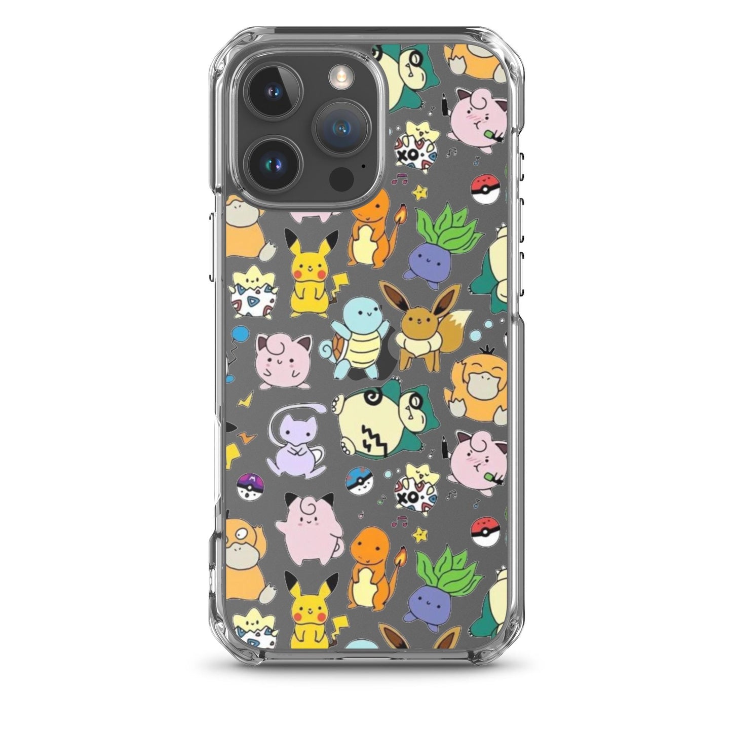 Cute Friends Funny Drawing Pattern Clear Phone Case for iPhone
