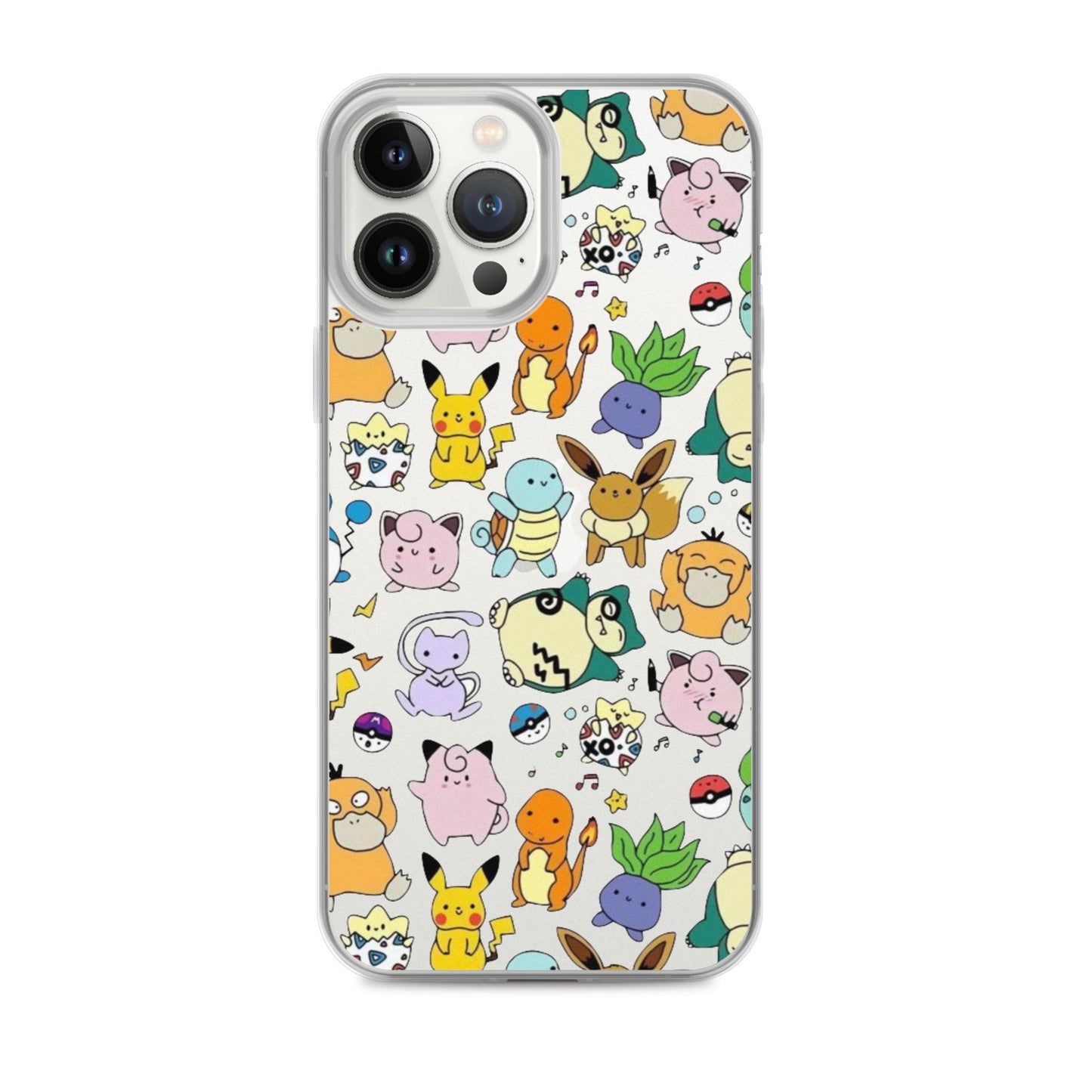 Cute Friends Funny Drawing Pattern Clear Phone Case for iPhone
