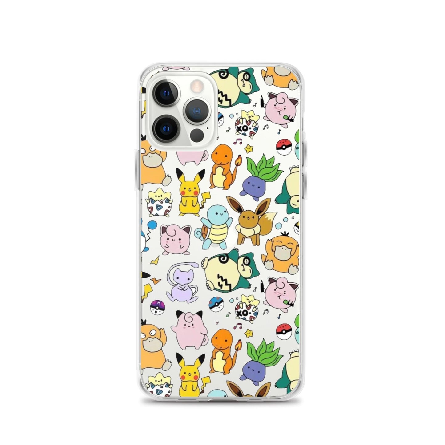 Cute Friends Funny Drawing Pattern Clear Phone Case for iPhone