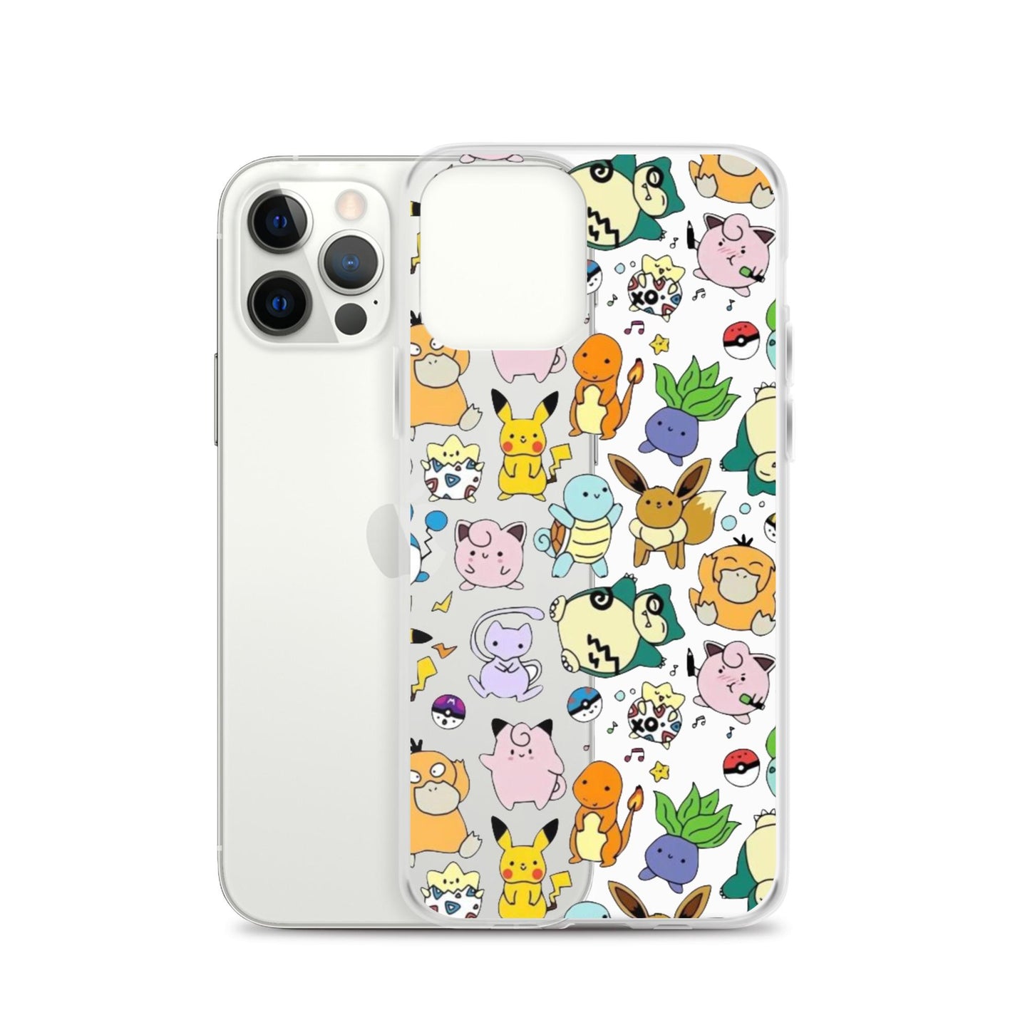 Cute Friends Funny Drawing Pattern Clear Phone Case for iPhone