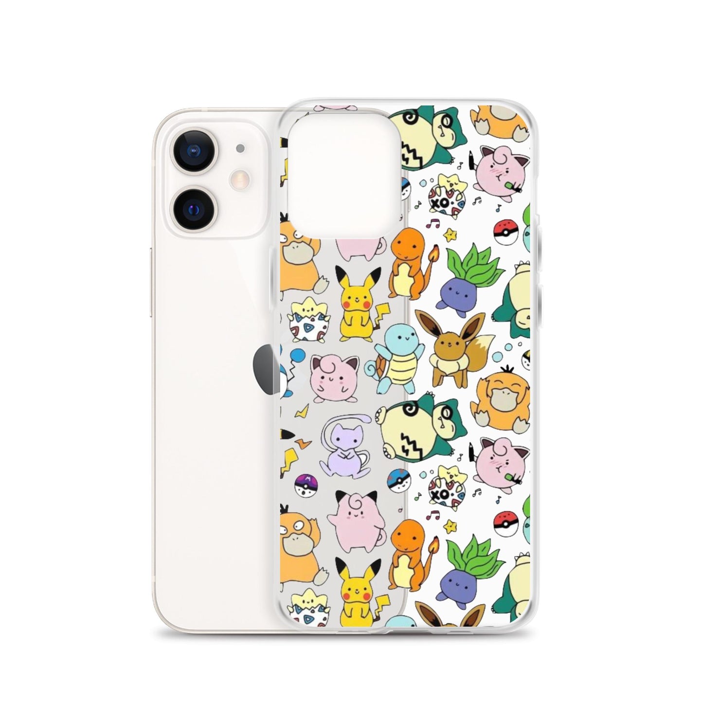 Cute Friends Funny Drawing Pattern Clear Phone Case for iPhone