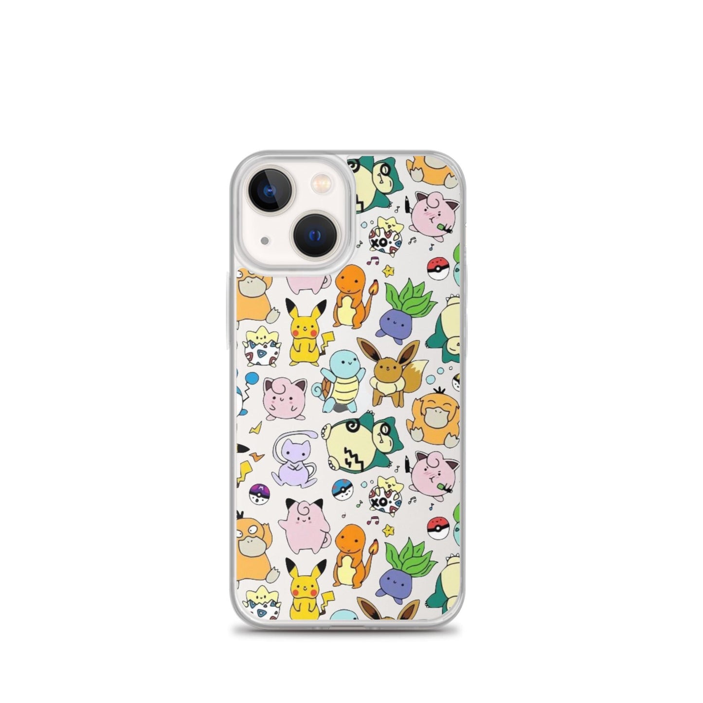 Cute Friends Funny Drawing Pattern Clear Phone Case for iPhone