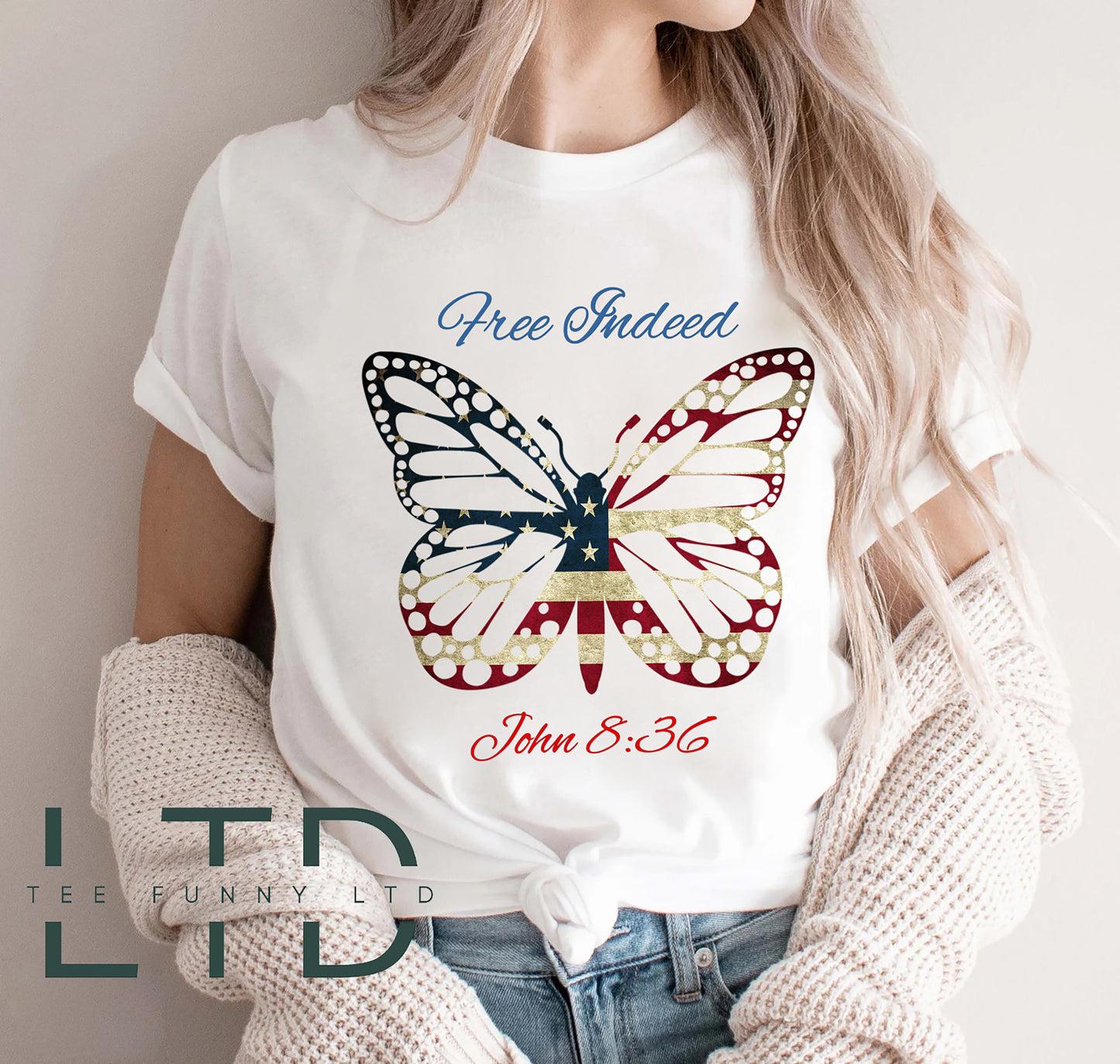 Free Indeed John 8 36, Christian 4th of July Shirt, Jesus 4th of July Shirt, 4th of July Gaver, Happy 4th of July, Bible 4th of July Shirt
