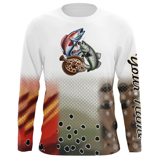 Personalized Texas slam custom name fishing shirt