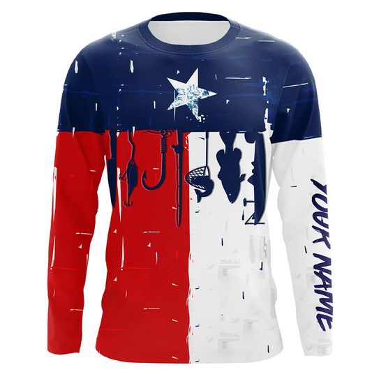 Texas flag fishing shirt fishing jersey for fisherman