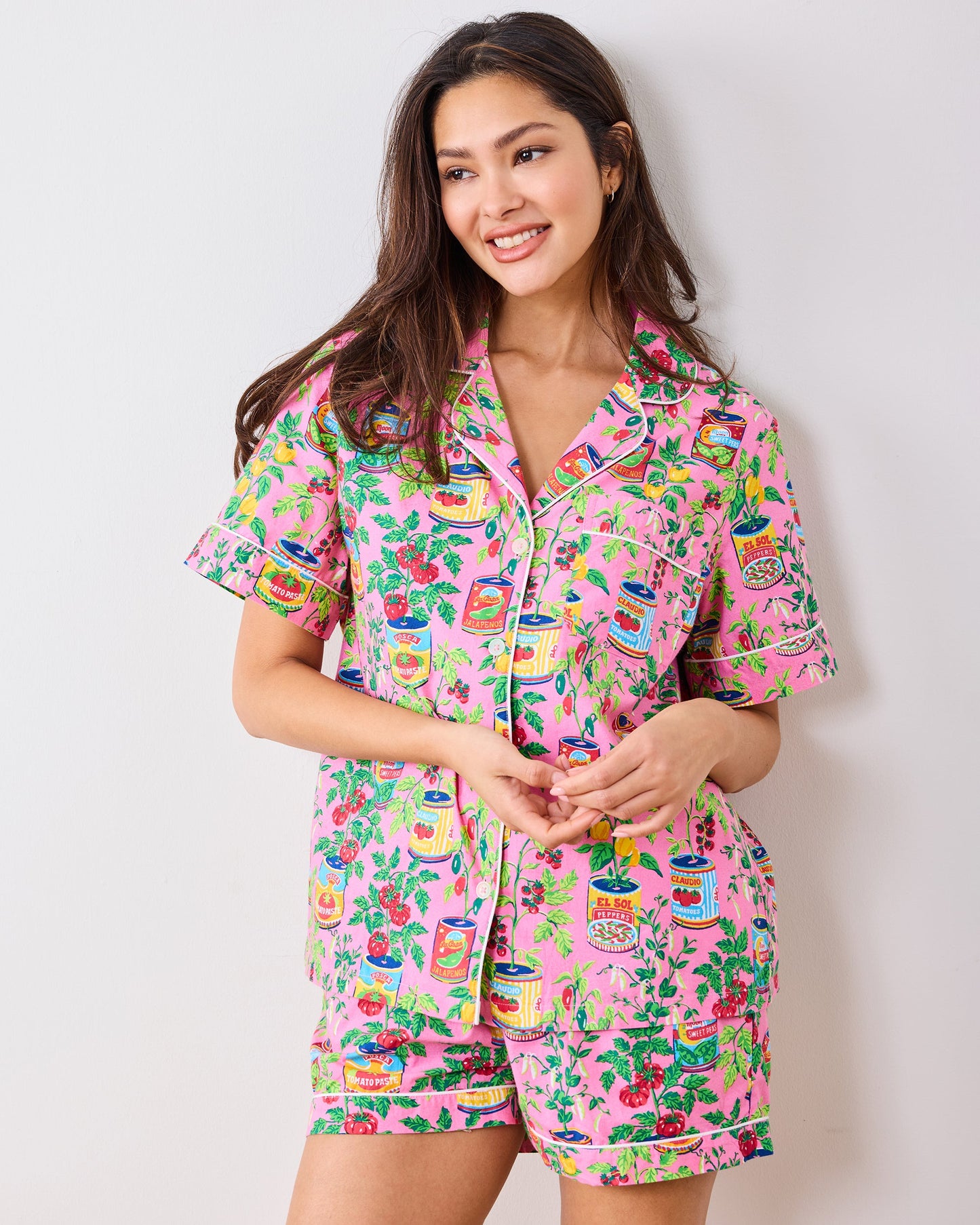 Kitchen Garden - Short Pajamas Set - Rose