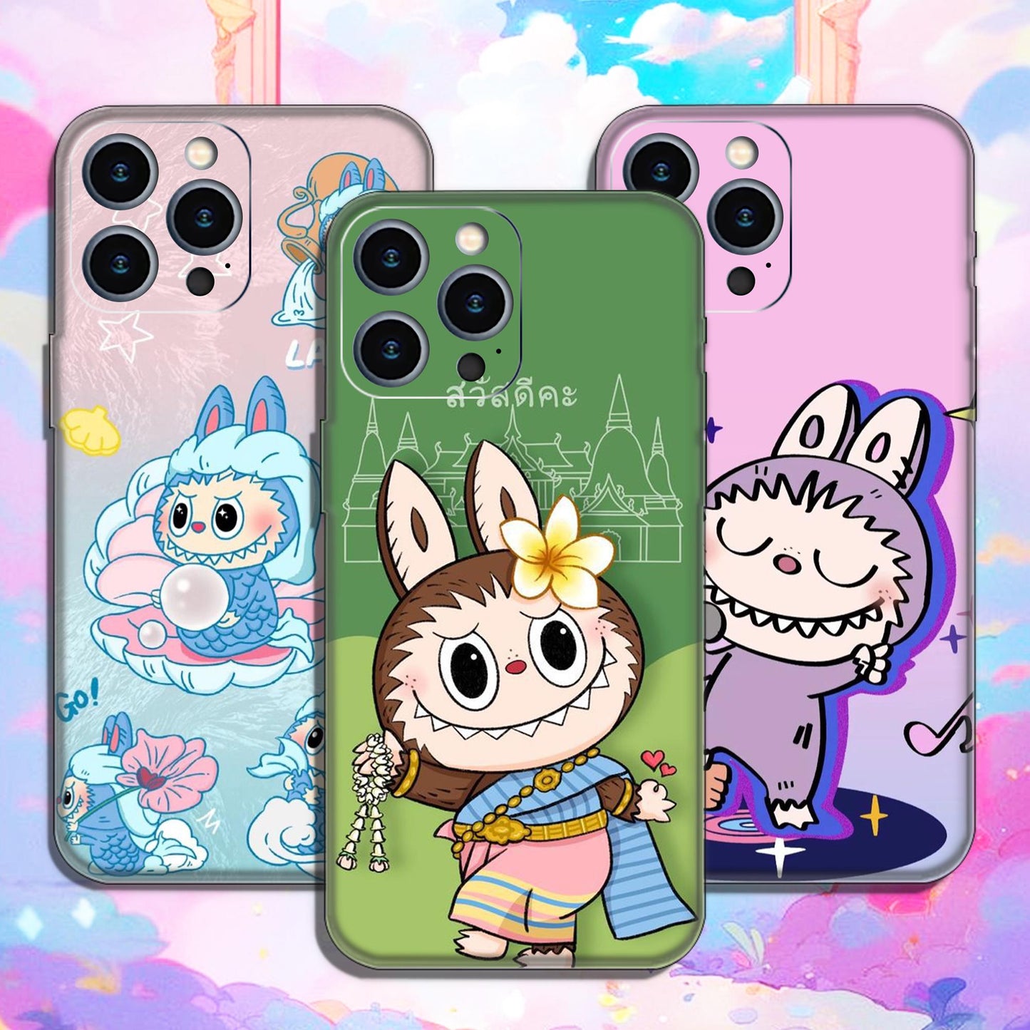 Labubu Anime phone Case Labubu for iPhone