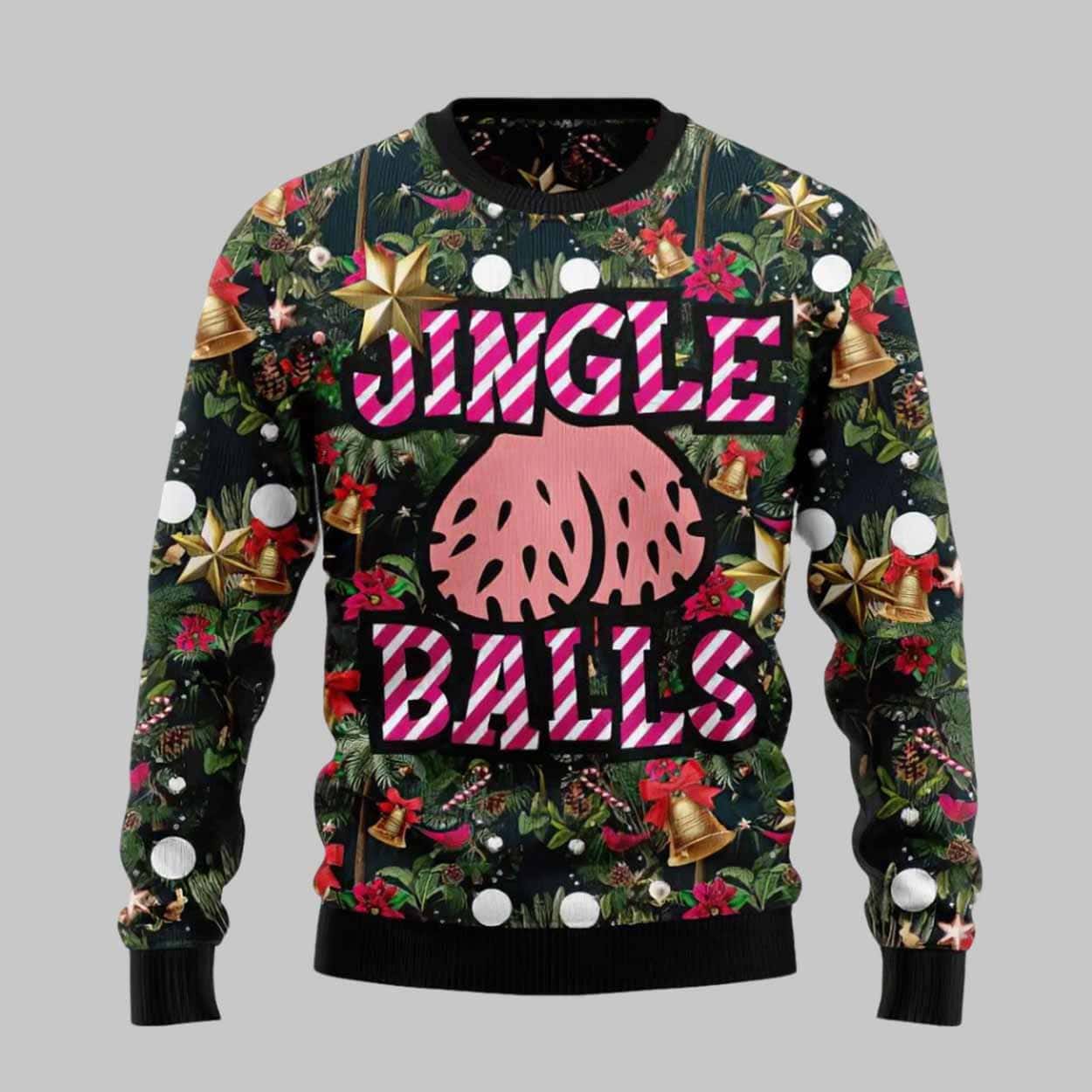 Merry Christmas Jingle Balls Ugly Ugly Christmas Sweater
