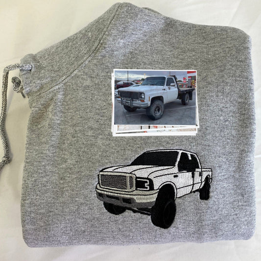 Personalized Gifts for Car Lovers Sweatshirt Hoodie Embroidered from Your Photo