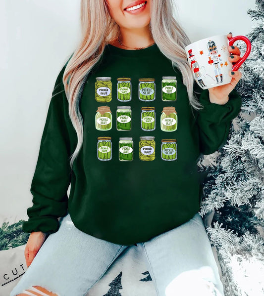 Pickle Slut Shirt,Funny Pickle Shirt,Pickle Slut Sweatshirt,Pickle Lovers Hoodie,Pickle Sweatshirt,Pickle Jar Sweatshirt,funny Gardening tee
