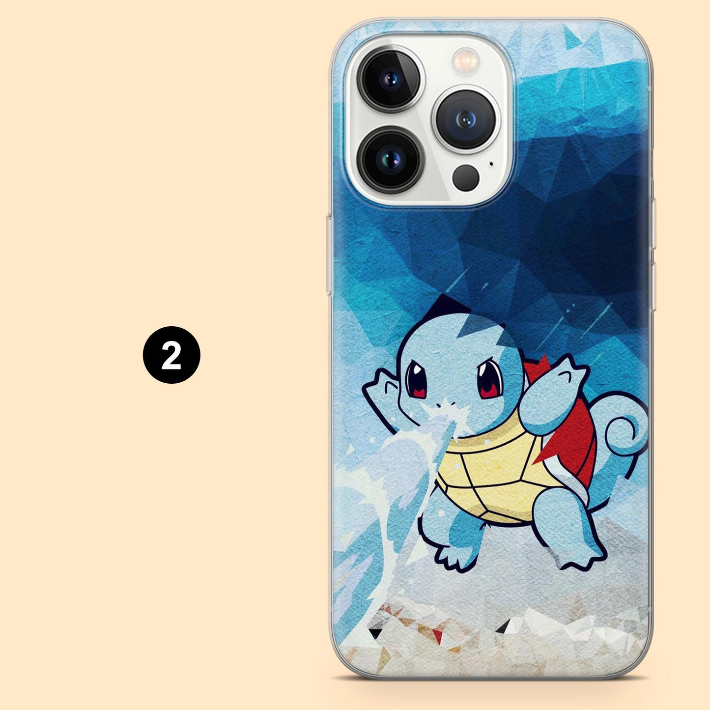 Pocket Monters Phone Case Squirtle Video Game Cover for iPhone