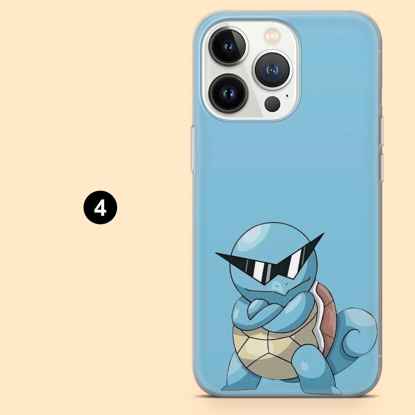 Pocket Monters Phone Case Squirtle Video Game Cover for iPhone