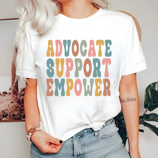 Social Worker Sweatshirt Advocate Support Empower Social Work Month Shirt Neurodiversity Shirt School Social Worker Hoodie, Boy Girl Shirt