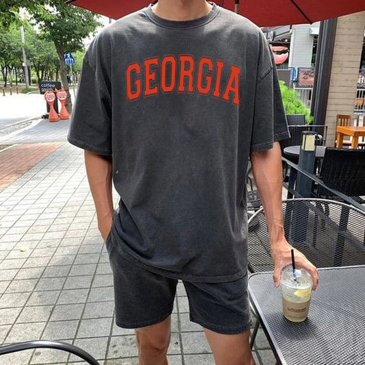 Vintage Georgia tshirt, Distressed Georgia tshirt, Georgia Gift, College Student gift, Georgia Comfort Colors Shirt