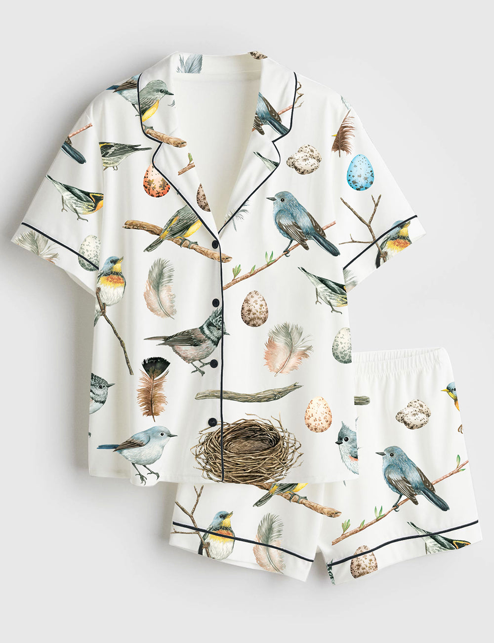 Women's Cute Birds Pajama Set