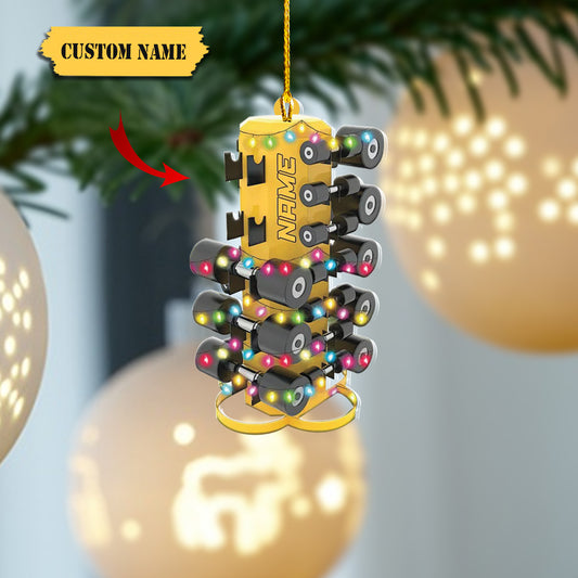 CHUNG-Weight tree with dumbbells Ornament, Fitness, gym Christmas tree Hanging Decor 5454456, Ornament Decoration, Ornament For Gift, Ornament Christmas