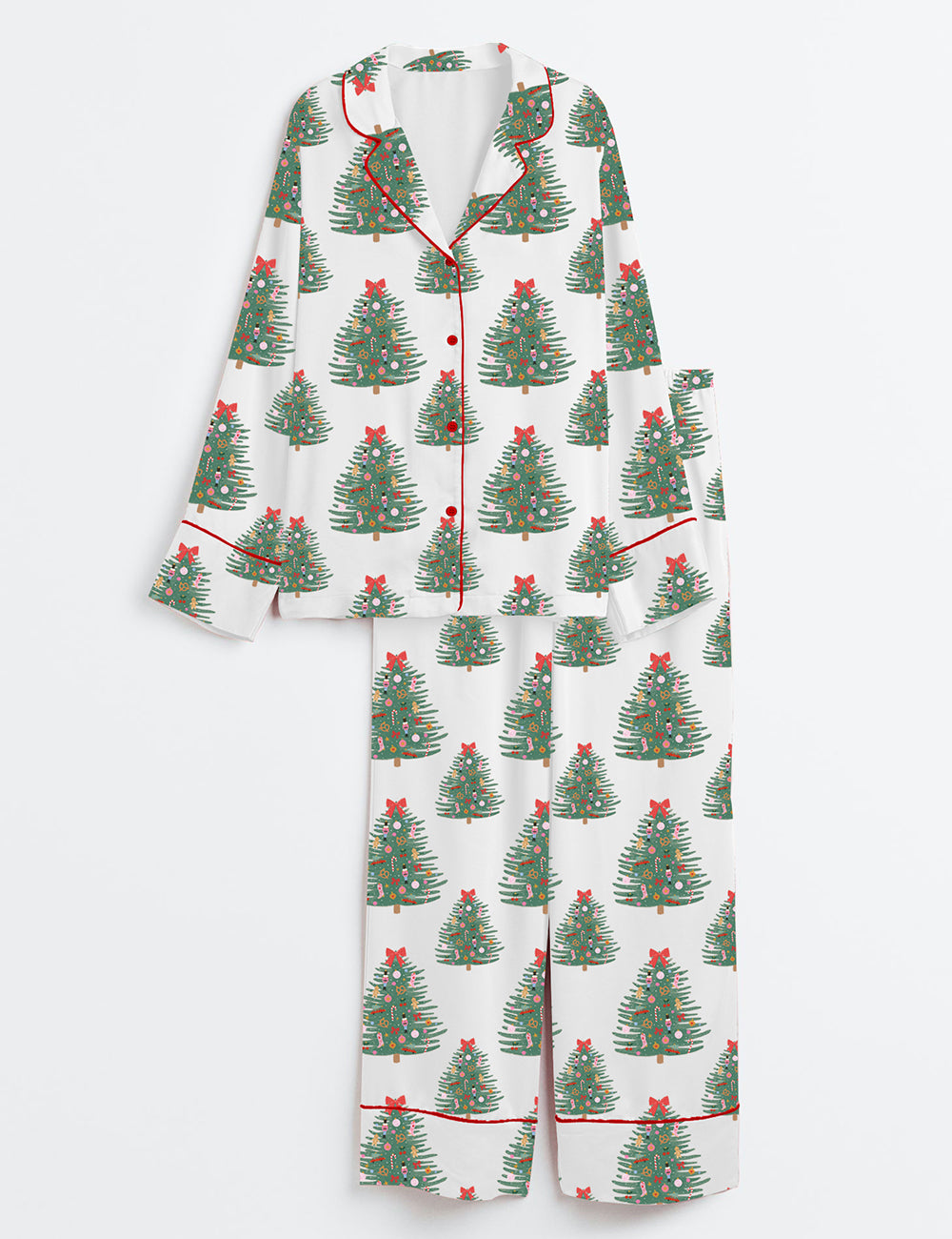 Women’s The Nutcracker Christmas Tree Long Sleeve Satin Pajama Set