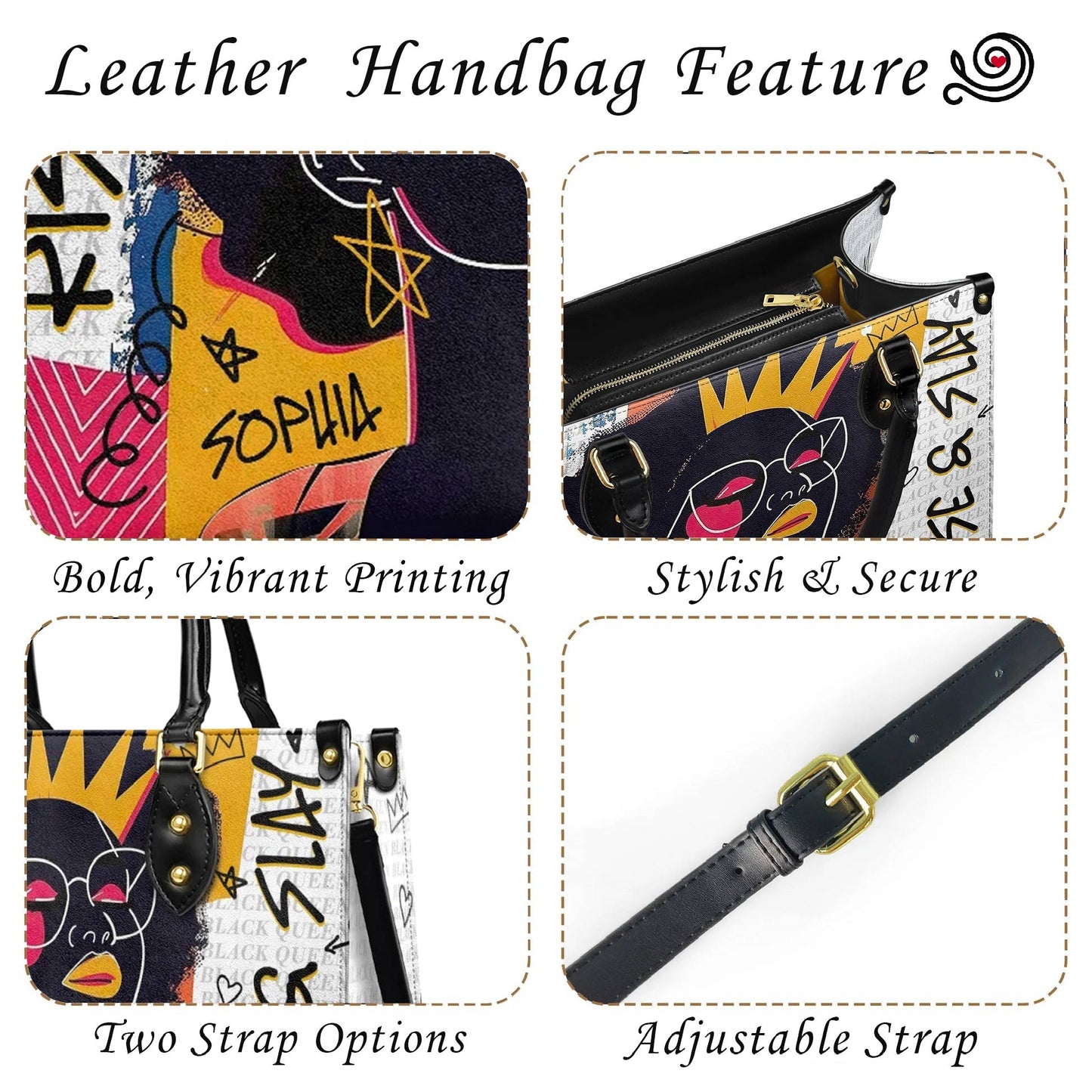 Lorva Leather Bag Personalized Amazing Flannel Dachshund