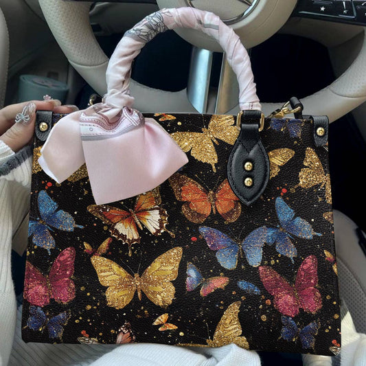 Butterfly Leather Bag Butterfly Galaxy Glow