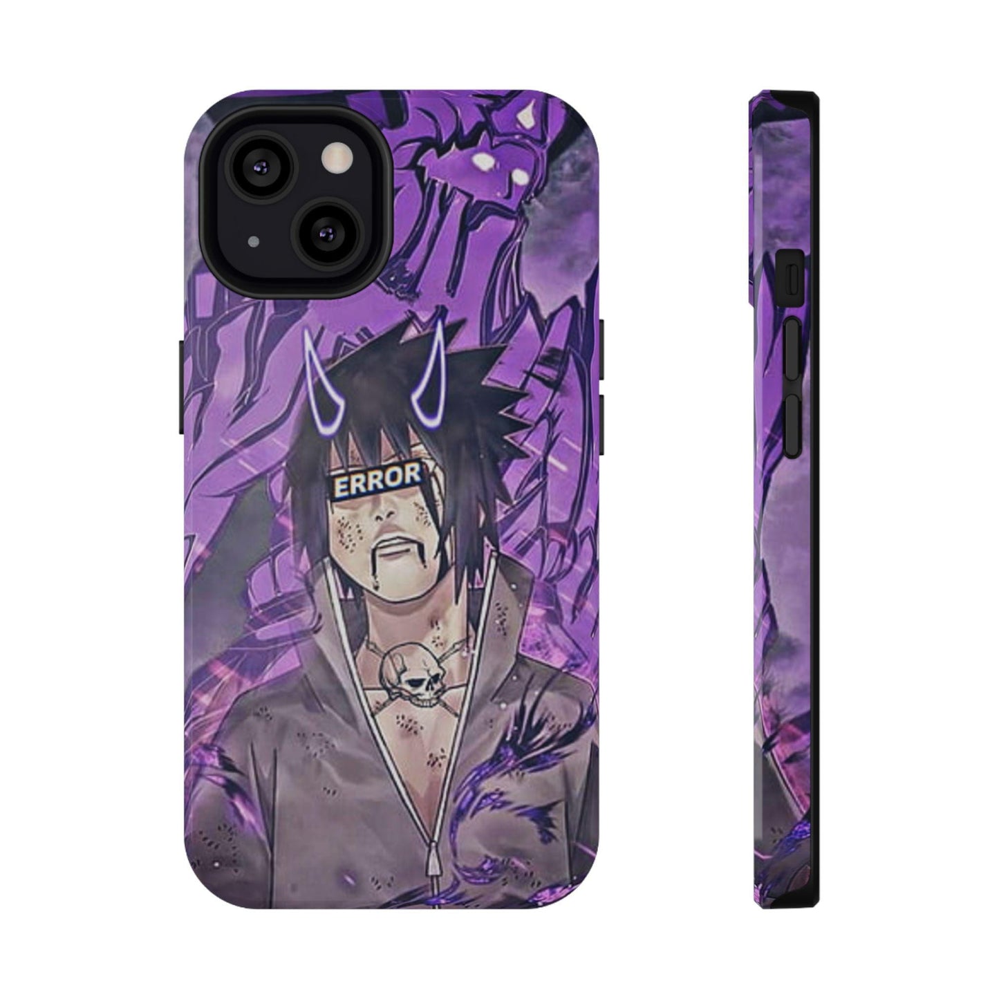 iPhone Impact-Resistant Case, Saske Anime Phone Cover, Protective Shell, Hard Case, Shockproof Phone Case, Otaku Gift