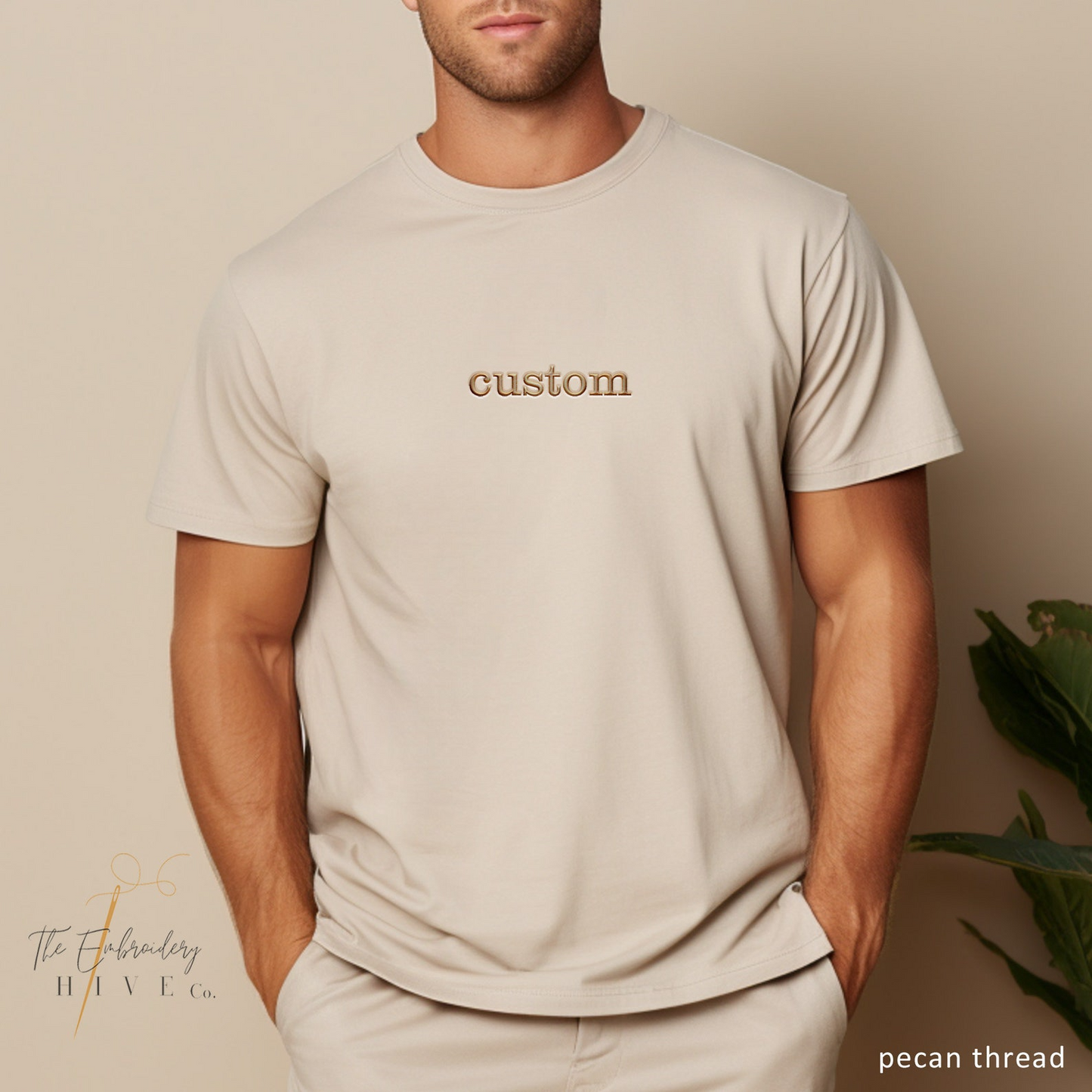 Custom Embroidered T shirt, Custom Embroidered Tshirt, Embroidered Tee, Custom Tee, Personalized Embroidered T Shirt, Center Front Design