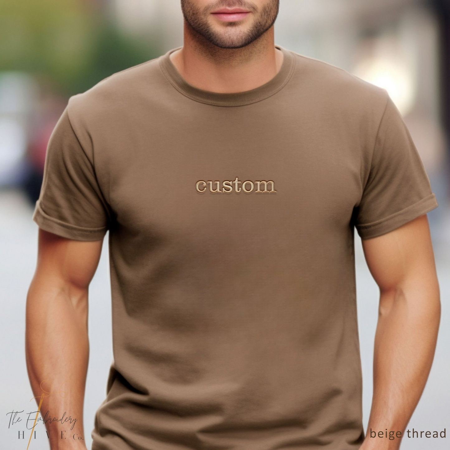 Custom Embroidered T shirt, Custom Embroidered Tshirt, Embroidered Tee, Custom Tee, Personalized Embroidered T Shirt, Center Front Design