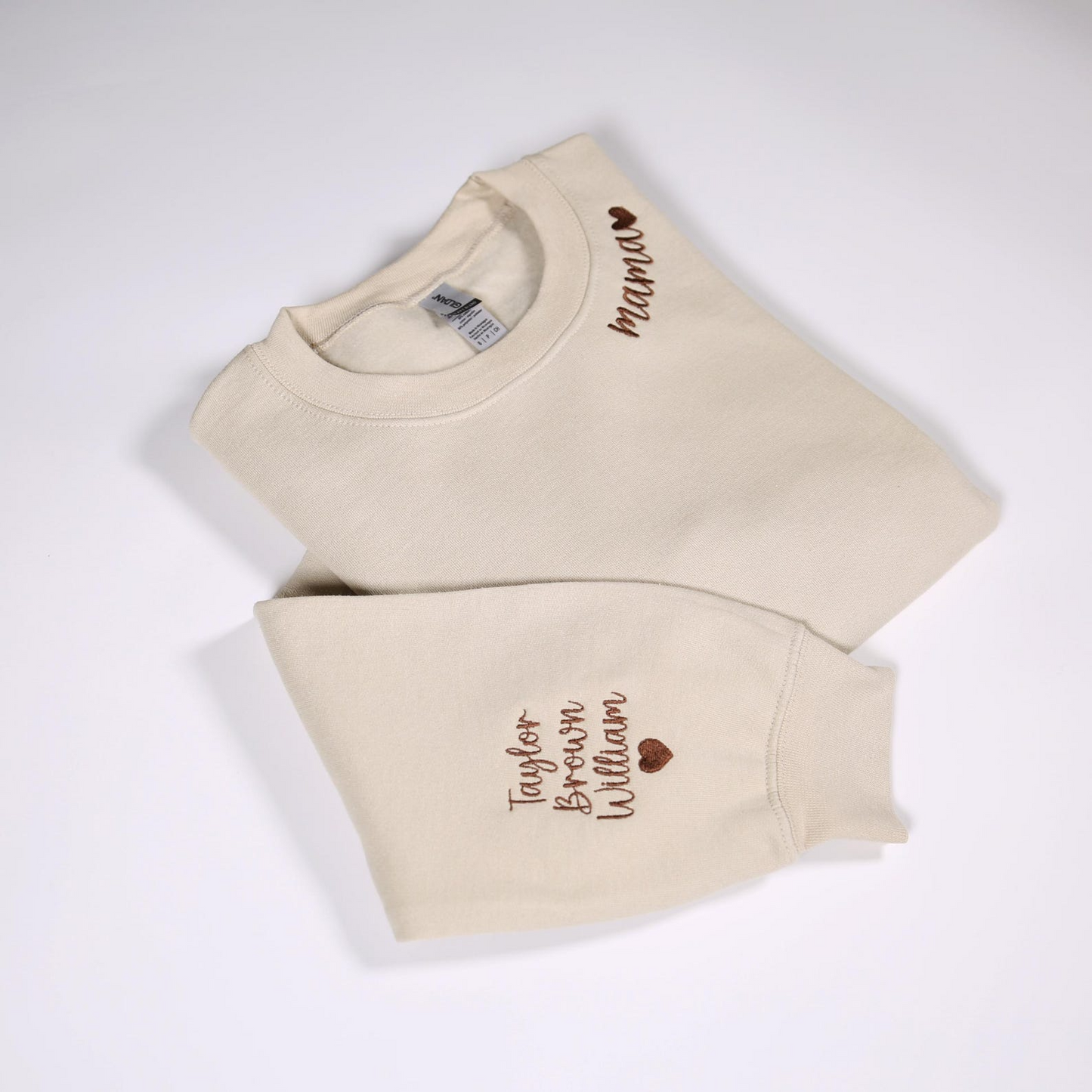 Custom Mama Embroidered Sweatshirt With Kids Names On Sleeve, Personalized Mom Embroidery Hoodie, Birthday Mommy Outfits, Pregnancy Gifts