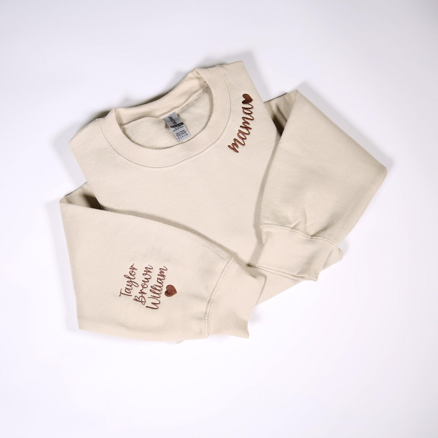 Custom Mama Embroidered Sweatshirt With Kids Names On Sleeve, Personalized Mom Embroidery Hoodie, Birthday Mommy Outfits, Pregnancy Gifts