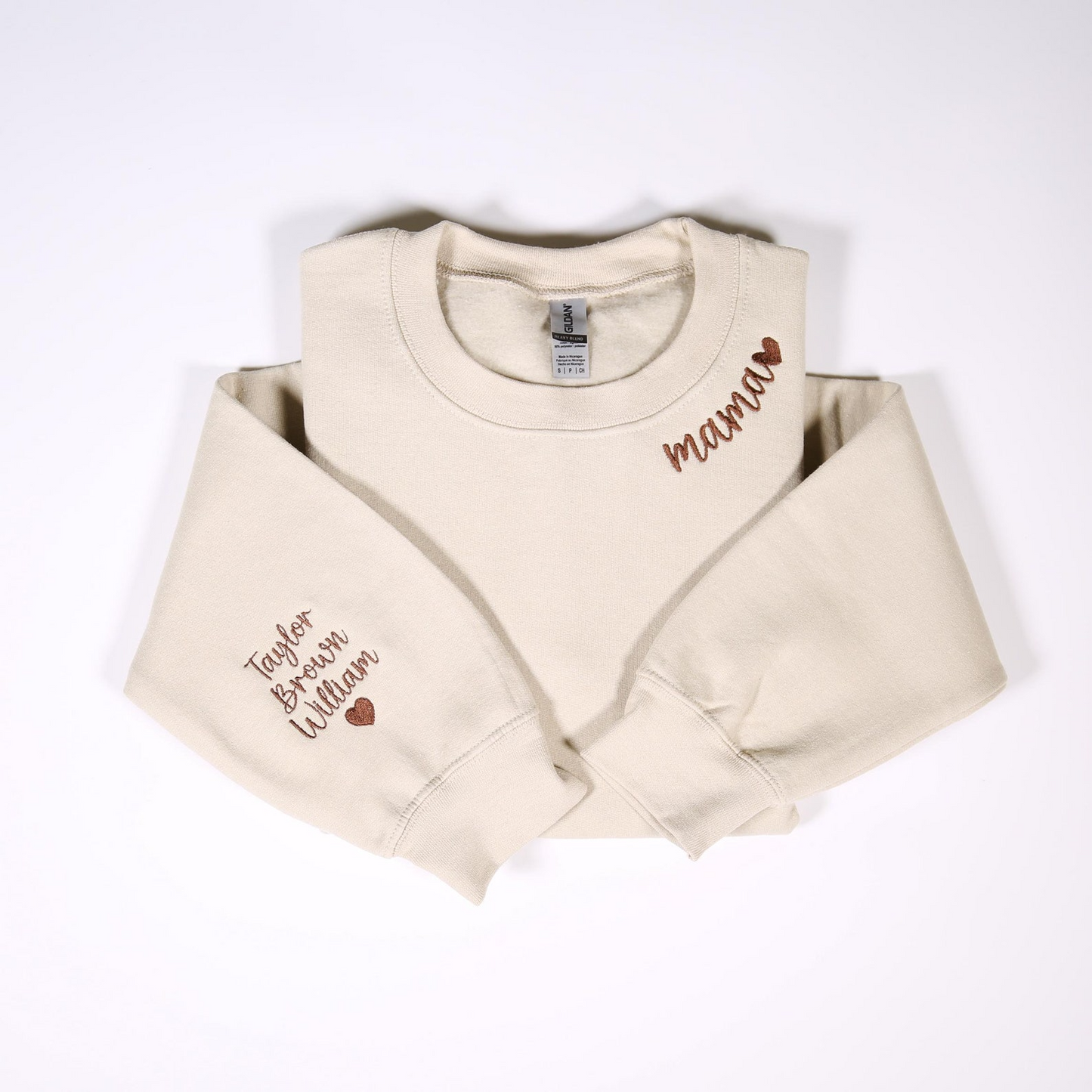 Custom Mama Embroidered Sweatshirt With Kids Names On Sleeve, Personalized Mom Embroidery Hoodie, Birthday Mommy Outfits, Pregnancy Gifts