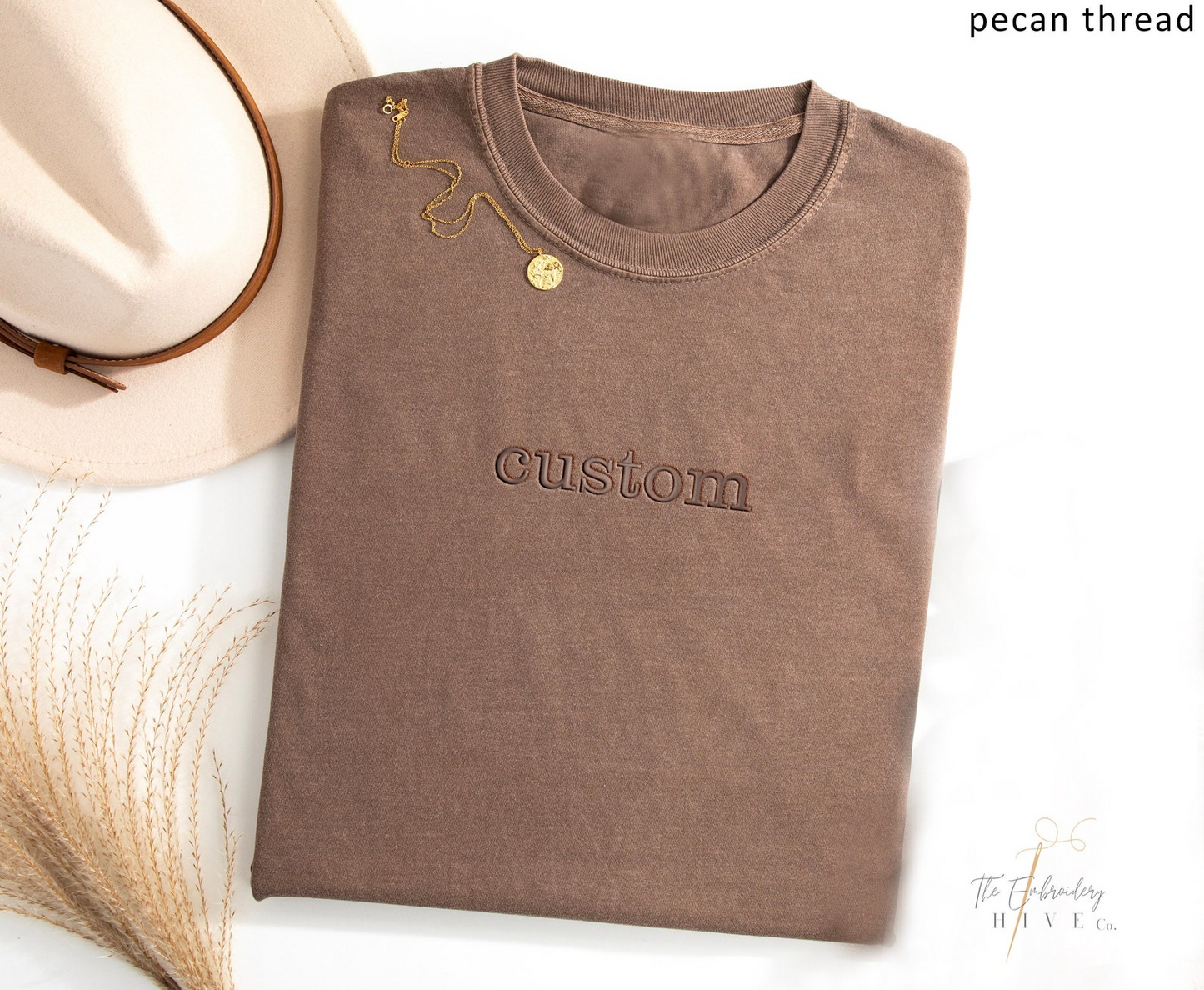 Custom Embroidered T shirt, Custom Embroidered Tshirt, Embroidered Tee, Custom Tee, Personalized Embroidered T Shirt, Center Front Design