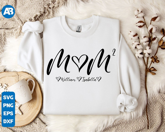 Moeder kubus shirt, moeder van drie shirt, gepersonaliseerde moeder Sweatshirt, Moederdag Shirt, moeder Shirt, Mama Power Shirt, Cricut