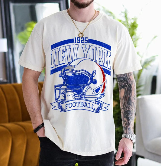 Vintage 90s Style New York Football Sweatshirt, Game Day Shirt, New York Team Football Shirt, Sunday New York, New York Football