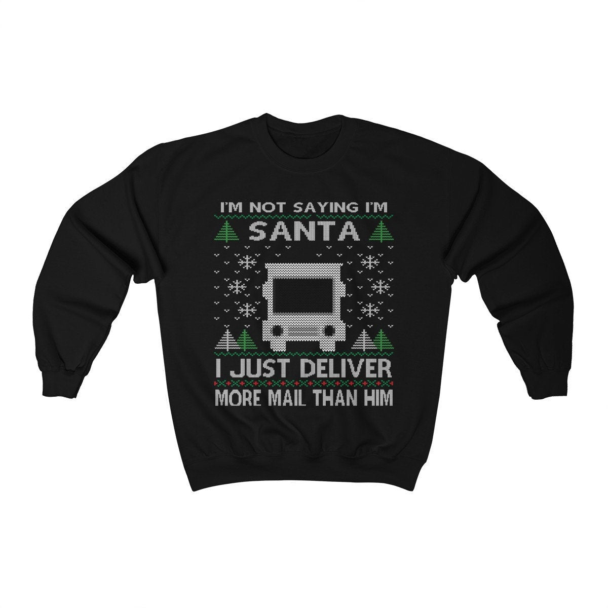 Funny Ugly Christmas For Postal Worker Mailman Shirt Delivery Man Gift Delievery Women Shirt Postman Unisex Heavy Blen