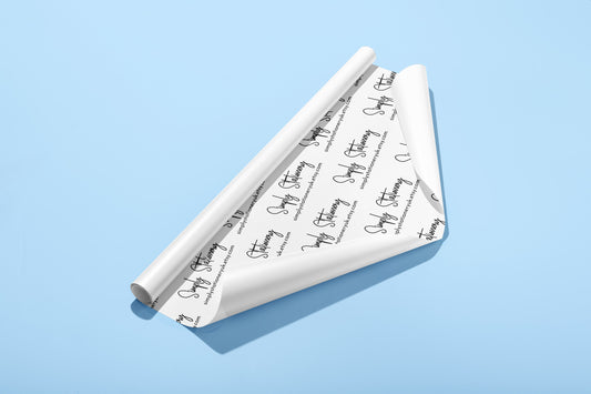 Personalised Wrapping Paper, Custom Gift Wrap, Customised Vellum Paper, Your Logo, Small Business, Packing Paper, Christmas Birthday Wedding