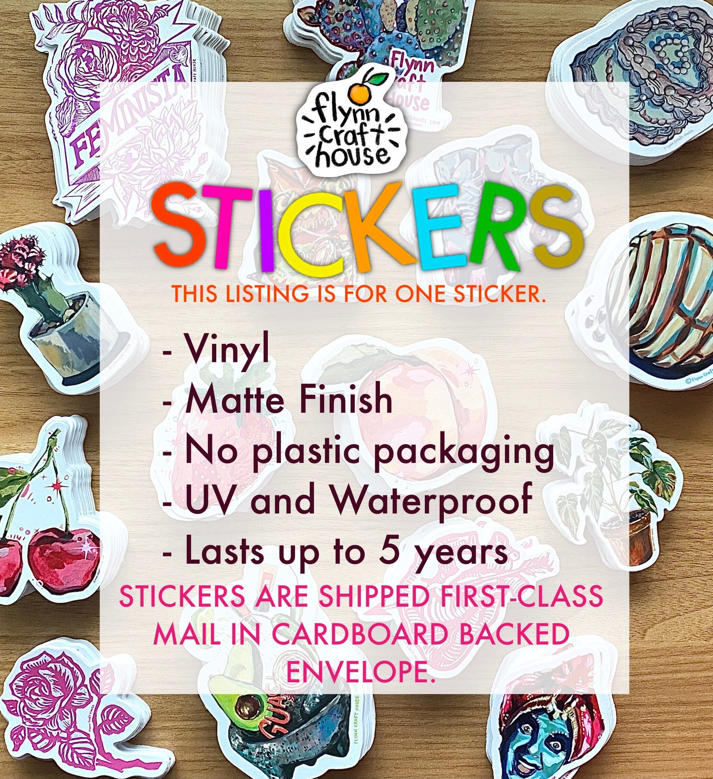 Strawberry | 3" Vinyl Sticker Decal | Waterproof Weatherproof | Strawberry Berry Fruit Summer