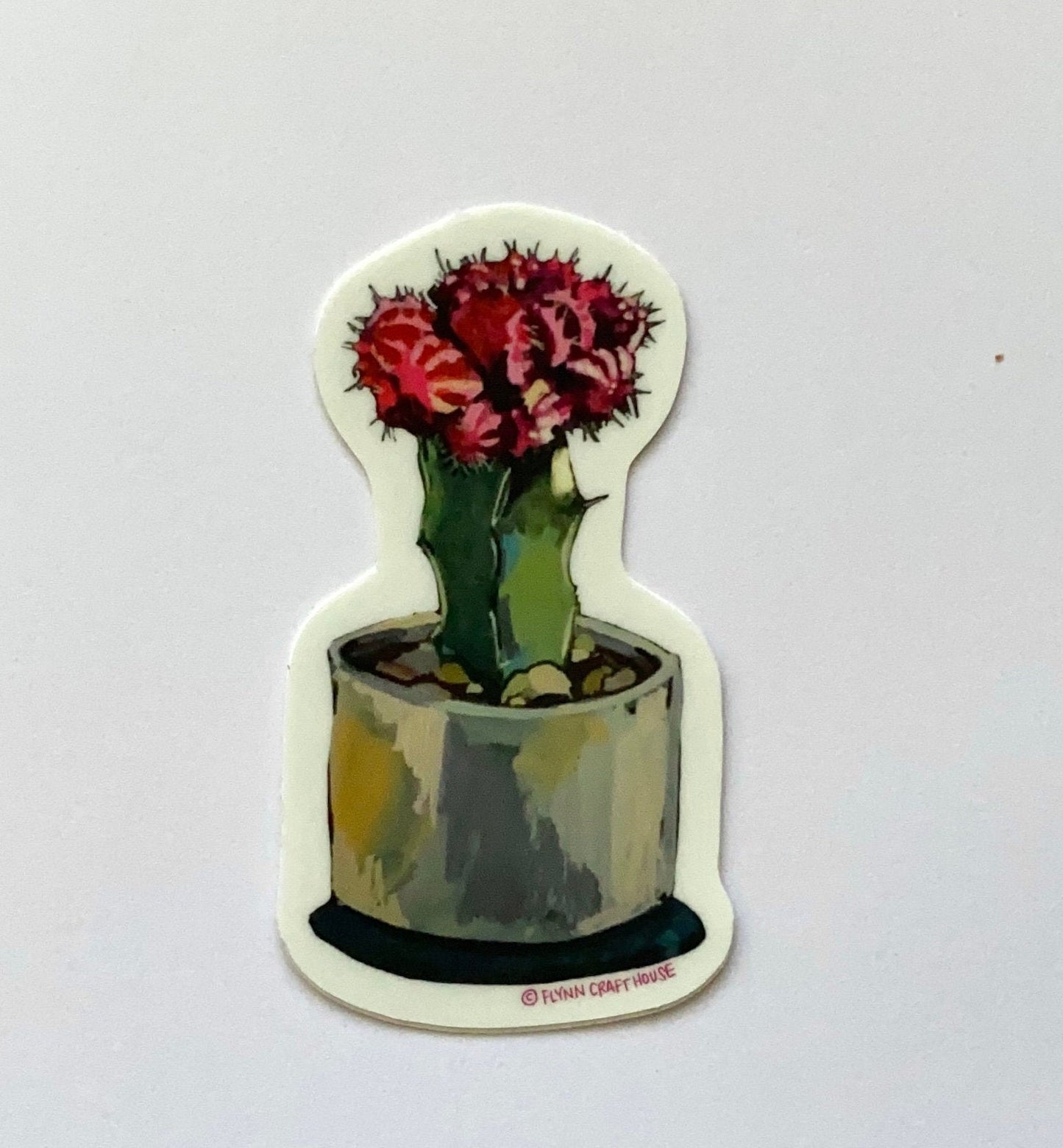 Moon Cactus | 3" Vinyl Sticker Decal | Waterproof Weatherproof | Plants